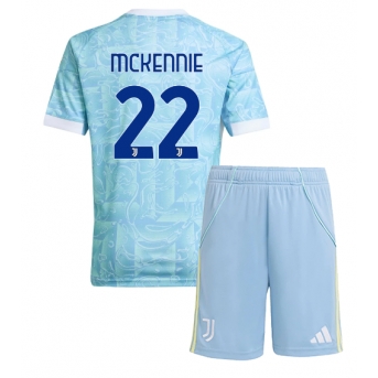 Juventus Weston McKennie #22 Maglia Gara Trasferta Repliche 2025-26 Bambino Maniche Corte